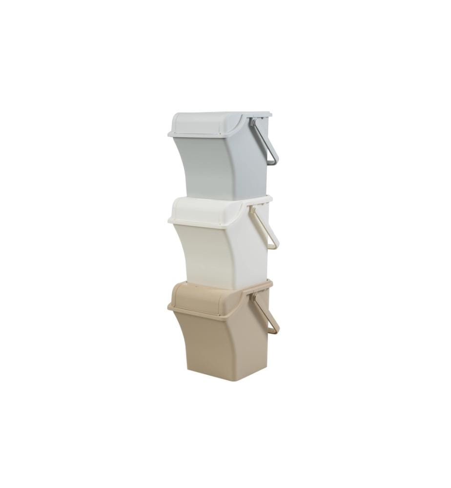 COCON - Recyclingbehälter Sorto Mehrfarbig, 3 Stück, 45 L