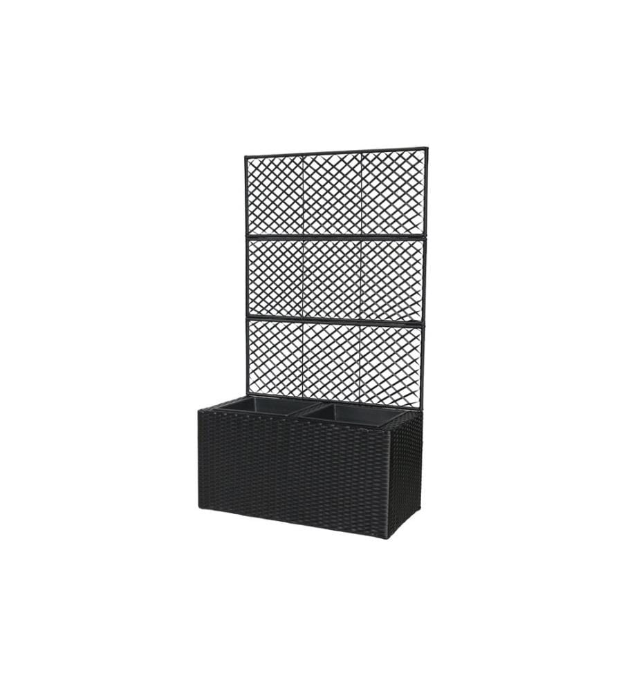 COCON - Pflanzentopf 2 x 3.33 L Schwarz