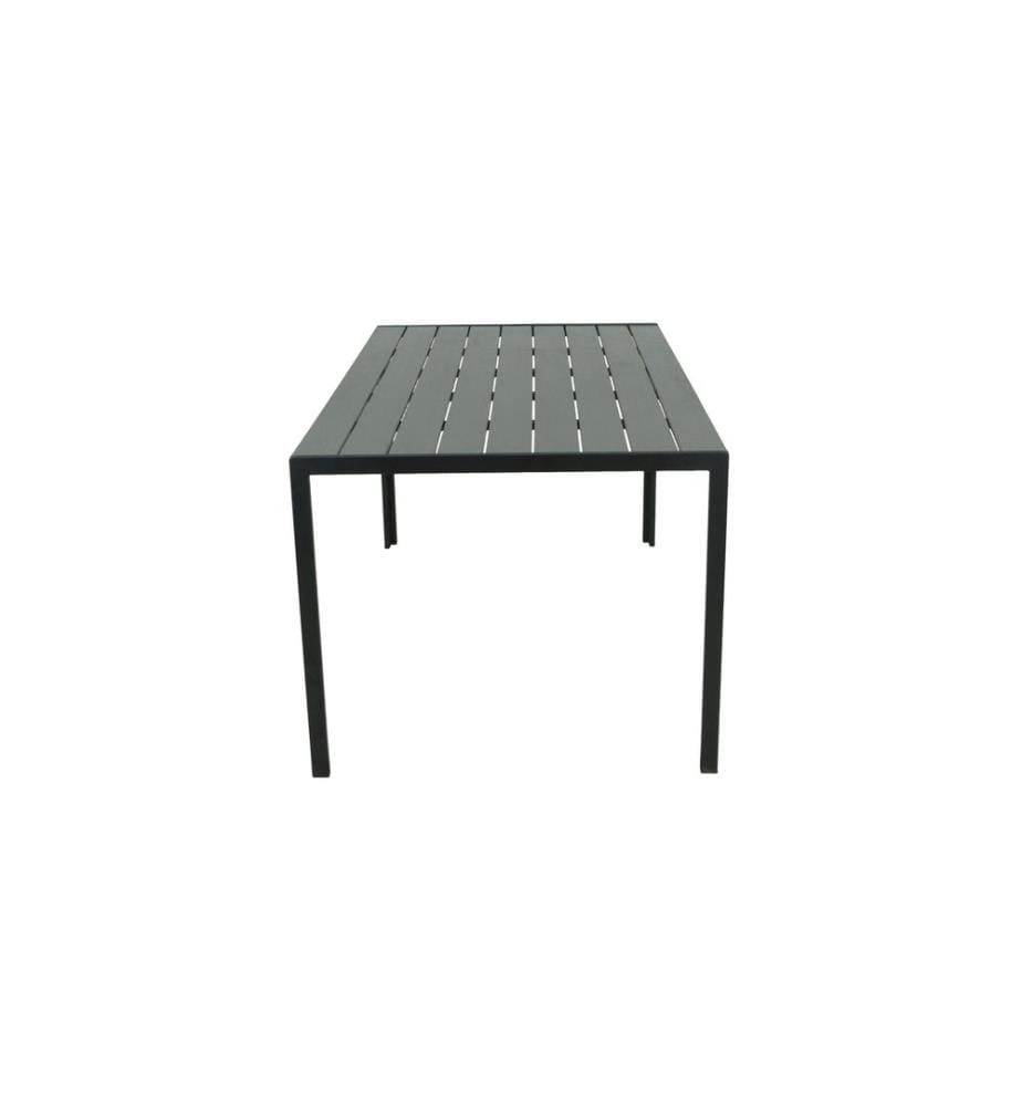COCON - Gartentisch Alice, 150 x 90 x 74 cm, Schwarz/Grau