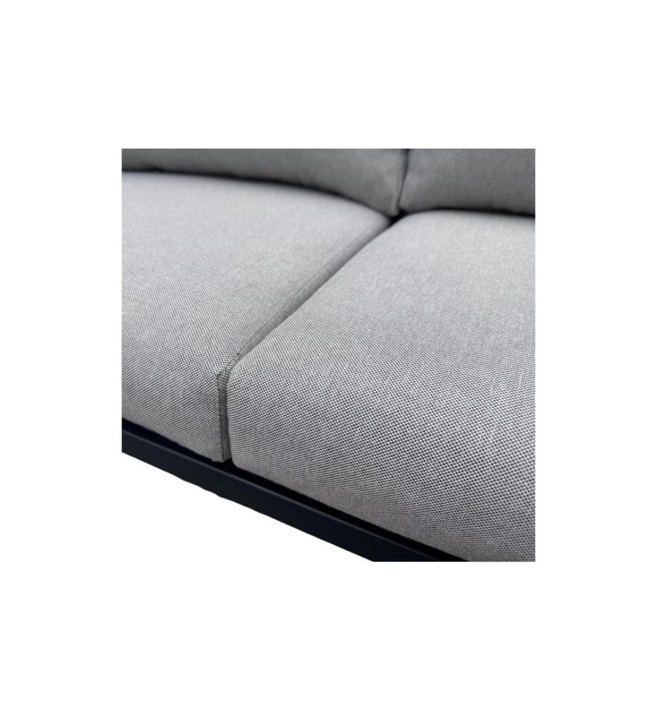 COCON - Mobilier lounge Caviano, Noir/Beige/Gris,  4 places assises