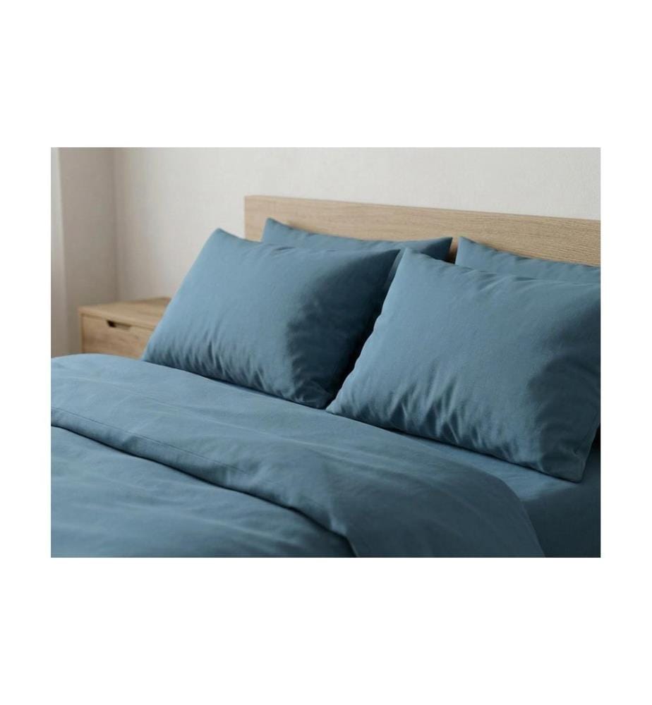 COCON Taie d'oreiller Satin 65 x 100 cm, Eucalyptus vert, 2 pièces