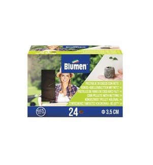 BLUMEN - Pastilles de germination Ø 35 mm avec filet, 24 pièces