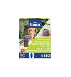 BLUMEN - Pastilles de germination Ø 35 mm avec filet, 50 pièces