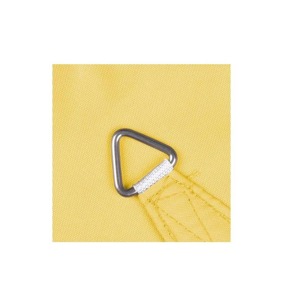 WINDHAGER - Sonnensegel Cannes, 3 m, Eckig, Gelb
