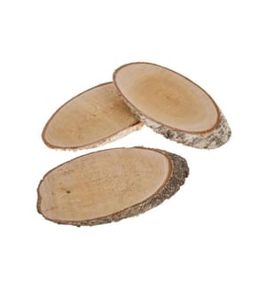 OPIFLOR - Disques en bois ovale, 24-28 cm x 2 cm