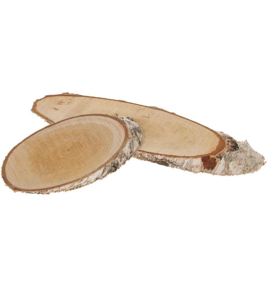 OPIFLOR - Holzscheiben oval, 24-28 cm x 2 cm
