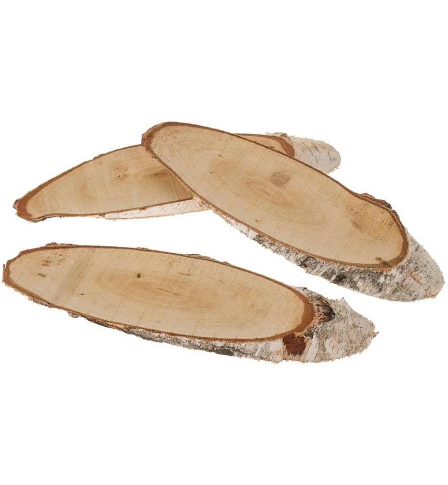 OPIFLOR - Holzscheiben oval, 35-40 cm x 2 cm
