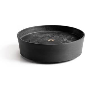 ECOPOTS - Soucoupe Saucer Wheels Ø 29 cm Noir