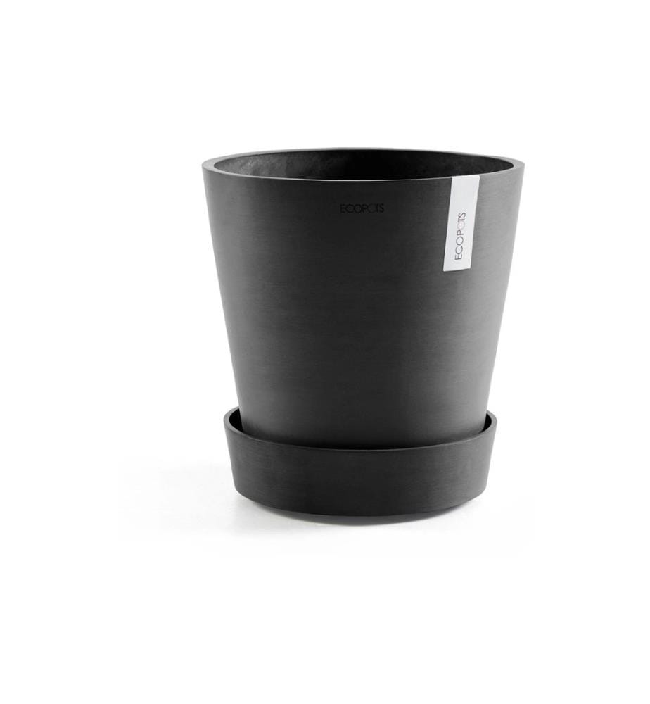 ECOPOTS - Soucoupe Saucer Wheels Ø 41 cm Noir
