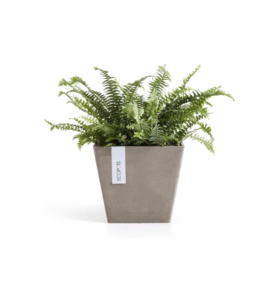 ECOPOTS - Blumentopf Rotterdam Ø 20 cm Taupe