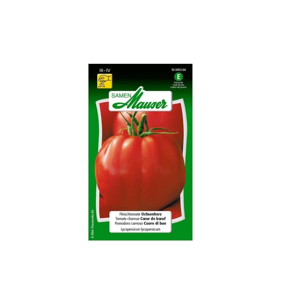 Samen Mauser - Semence Coeur de boeuf et tomate de boeuf de variété ancienne