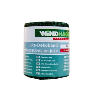 WINDHAGER - Jute-Dekoband, grün