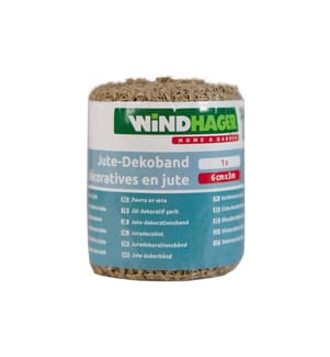 WINDHAGER - Jute-Dekoband, nature