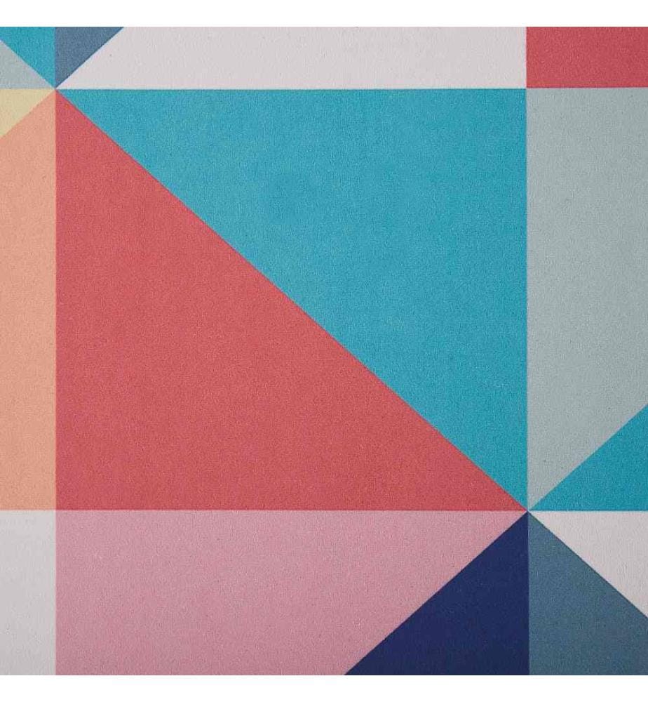 Tapis Multicolore en Polyester 60 x 200 cm Rectangulaire Dessous Anti-Dérapant Convient au Chauffage par le Sol Style Moderne