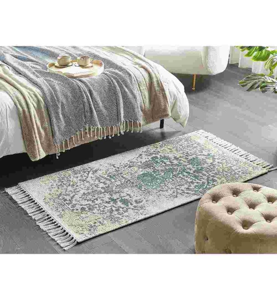 Teppich BOYALI Hellbeige 80 x 150 cm Viskose