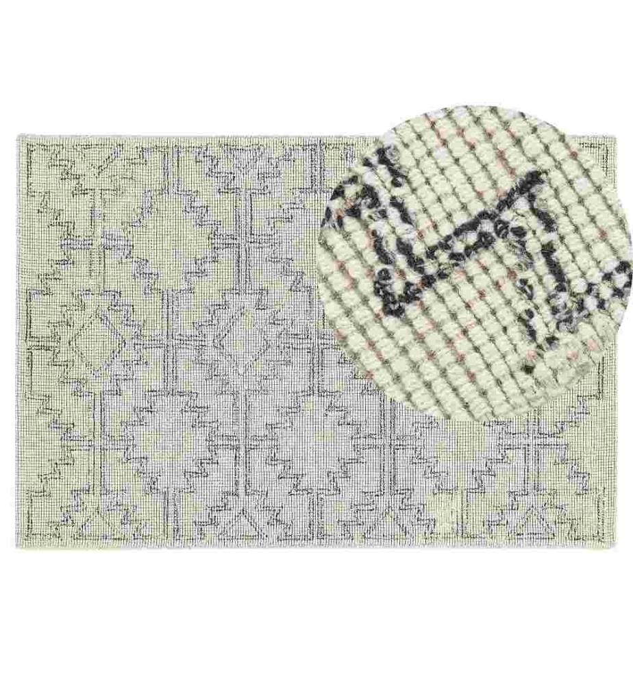 Tapis URLA Beige 140 x 200 cm Laine
