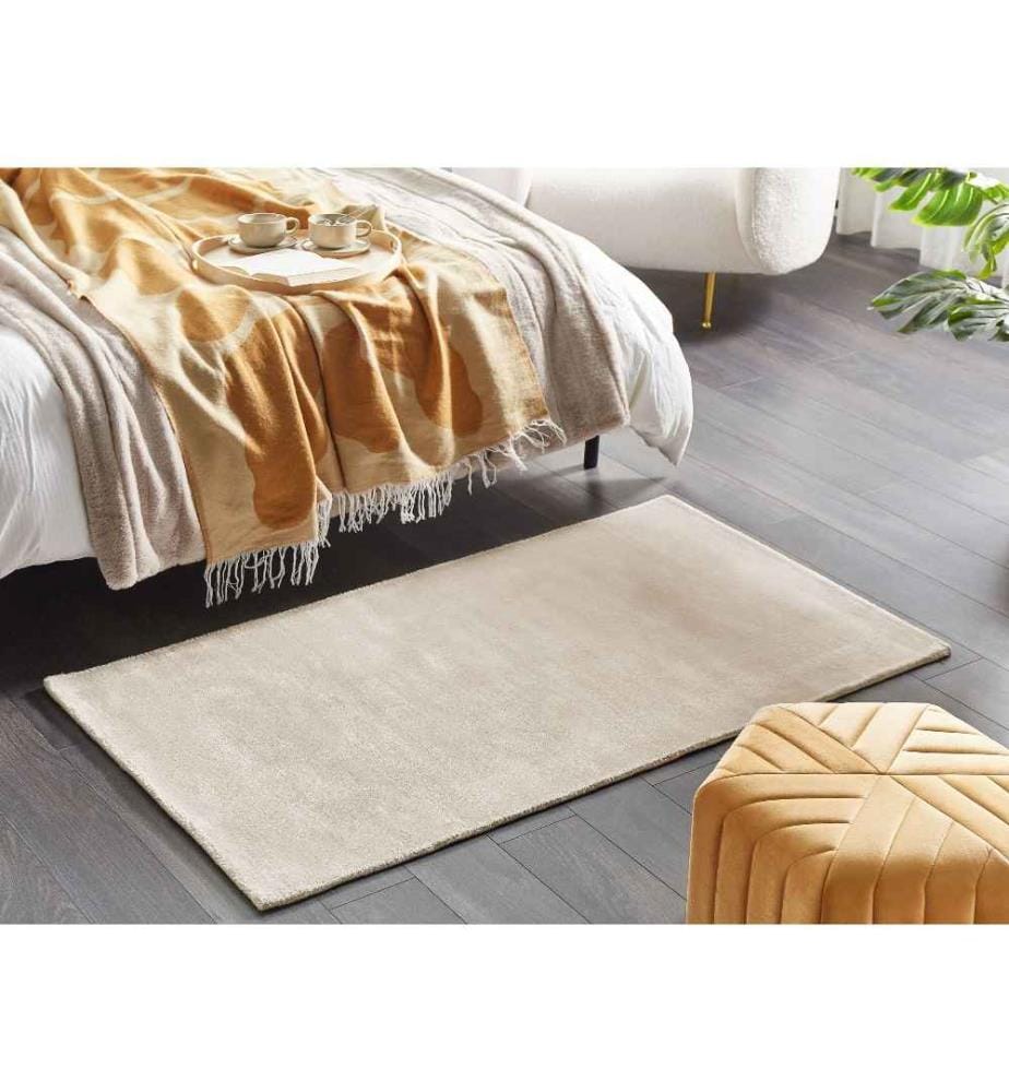 Tapis GESI II Beige clair 80 x 150 cm Soie artificielle