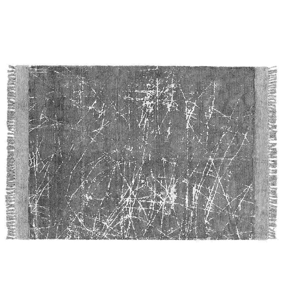 Tapis HANLI Gris 160 x 230 cm Soie artificielle
