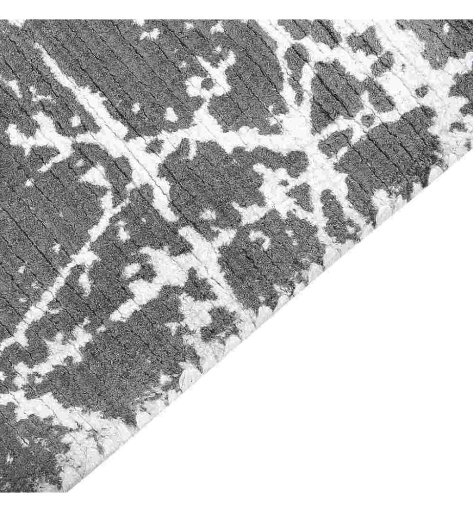 Tapis HANLI Gris 160 x 230 cm Soie artificielle