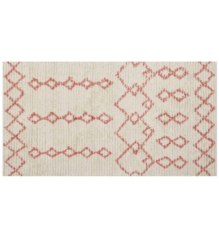 Teppich BUXAR Beige 80 x 150 cm Baumwolle