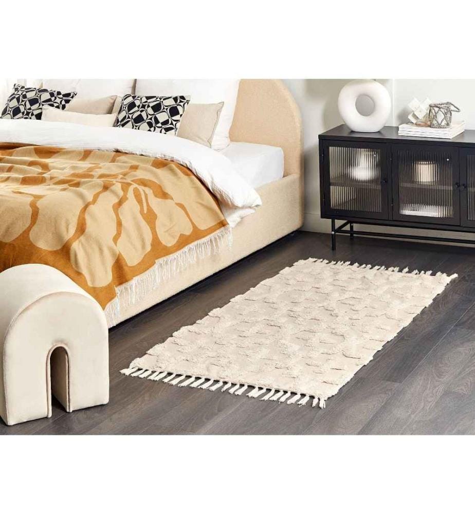 Tapis ITANAGAR Beige 80 x 150 cm Coton