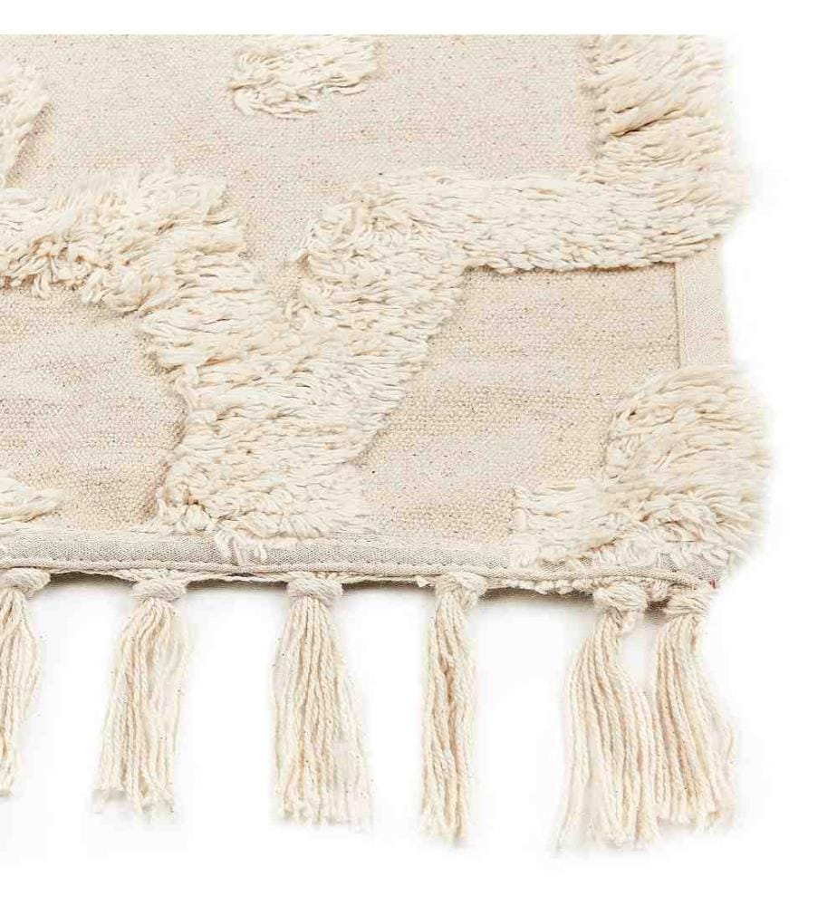 Tapis ITANAGAR Beige 80 x 150 cm Coton