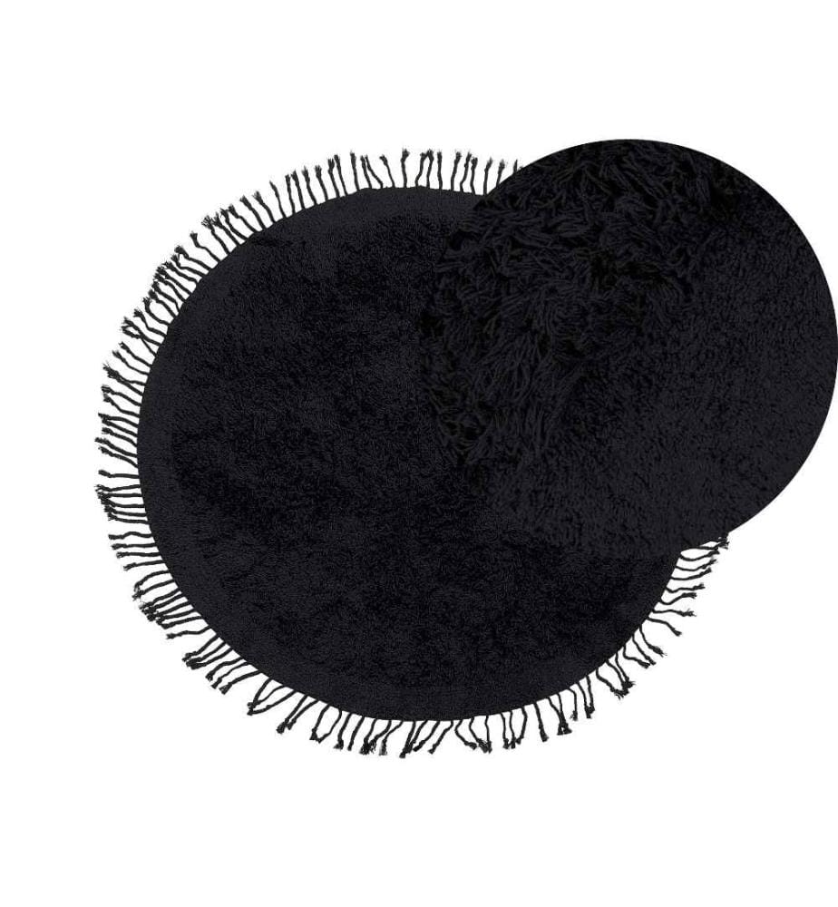 Tapis BITLIS Noir ø 140 cm Coton