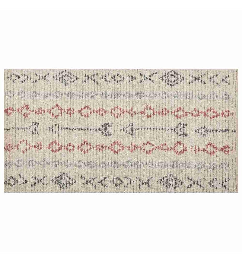 Teppich DISPUR Beige 80 x 150 cm Baumwolle