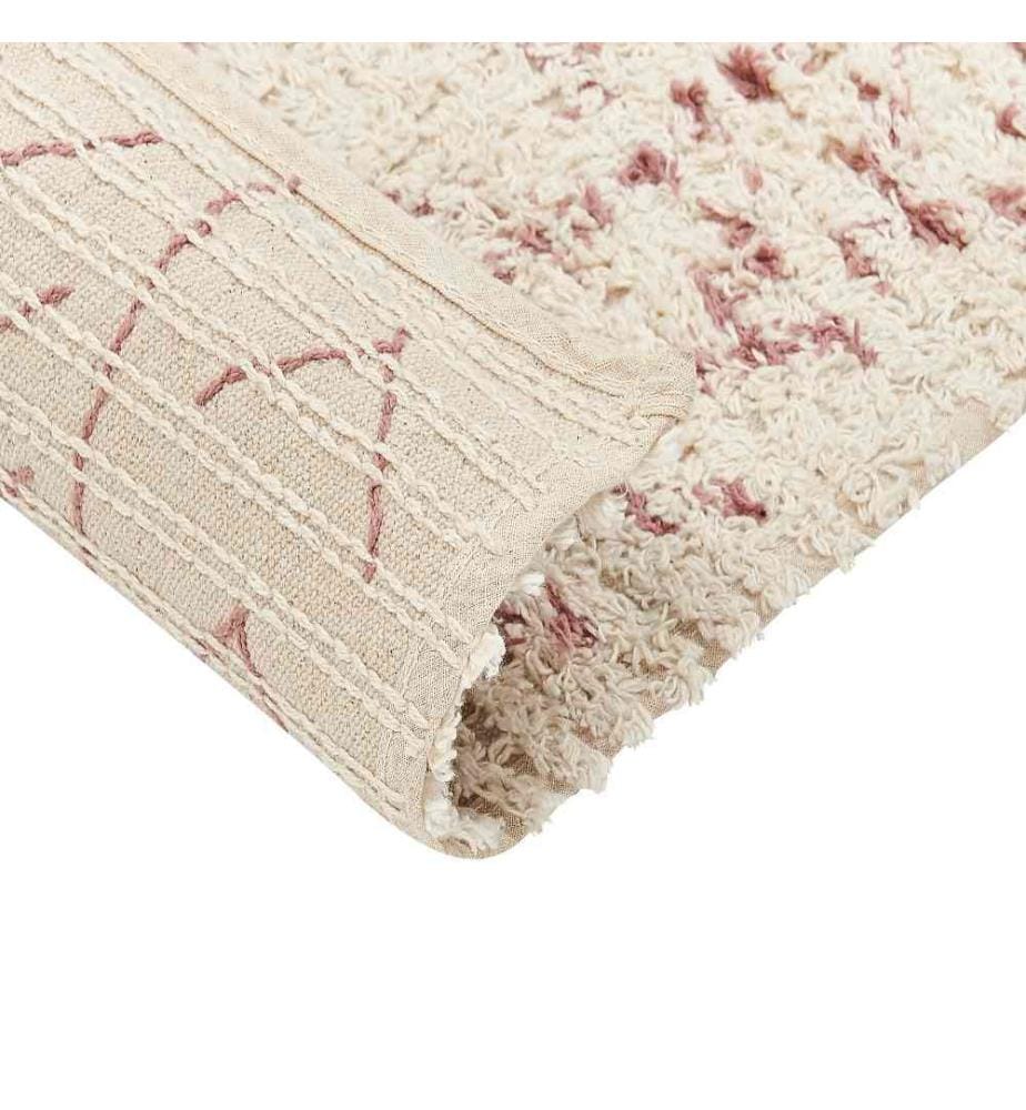Teppich EDIRNE Beige 80 x 150 cm Baumwolle