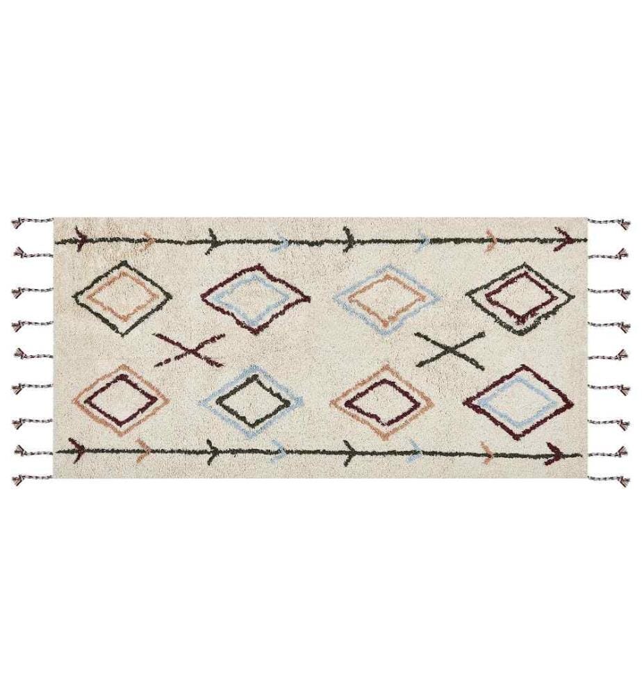 Tapis CORUM Beige 80 x 150 cm Coton