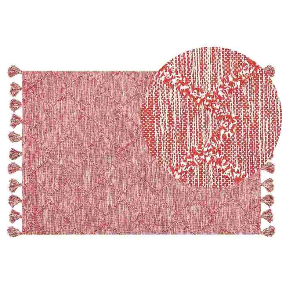 Tapis NIGDE Rouge 140 x 200 cm Coton