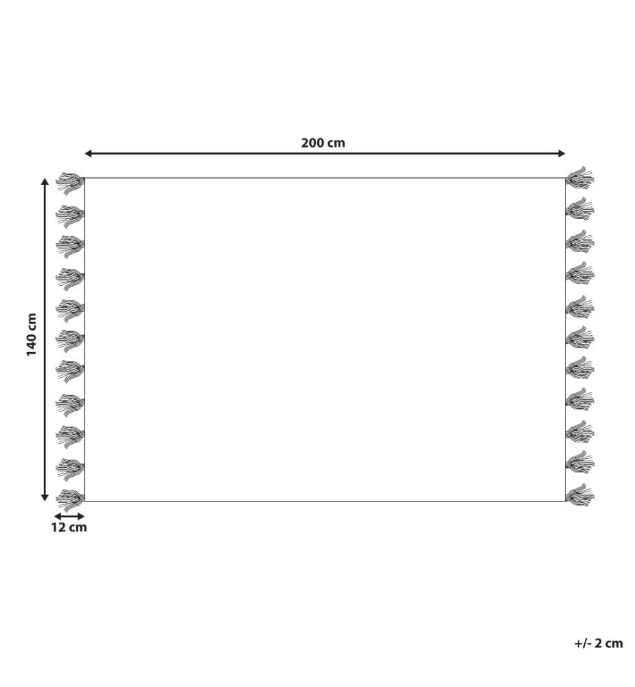 Tapis NIGDE Rouge 140 x 200 cm Coton