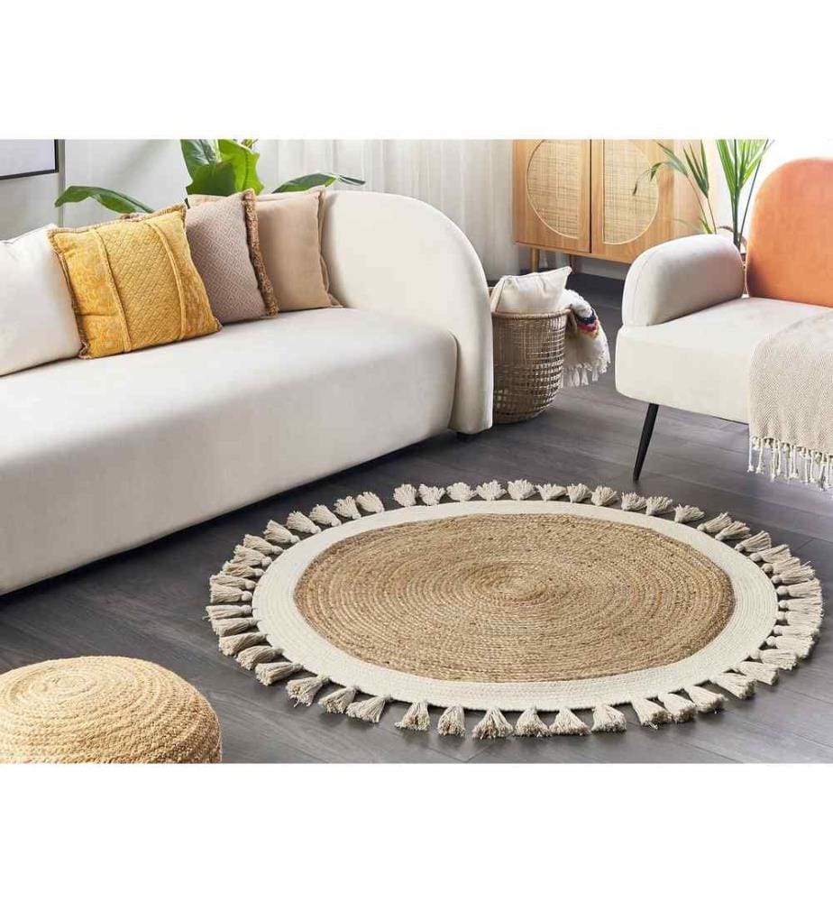 Tapis SAMSUN Beige ø 120 cm Jute