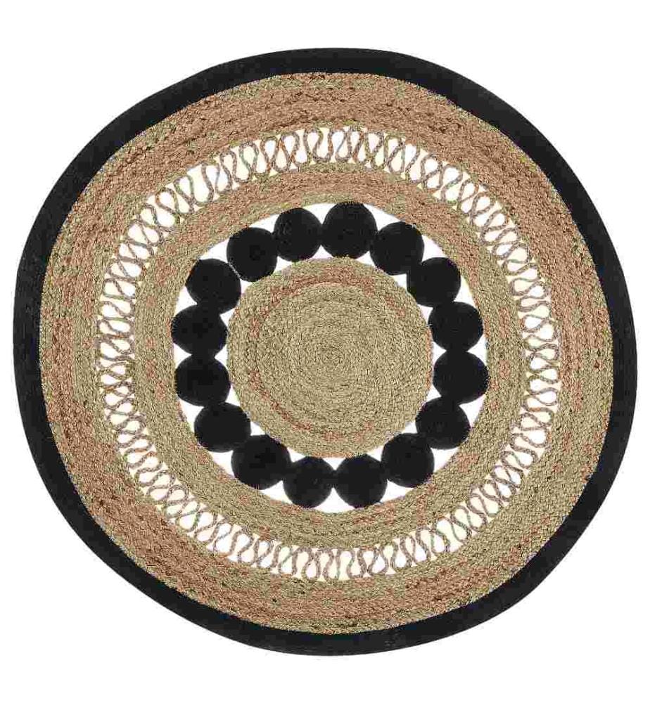 Tapis YOZGAT Beige ø 120 cm Jute