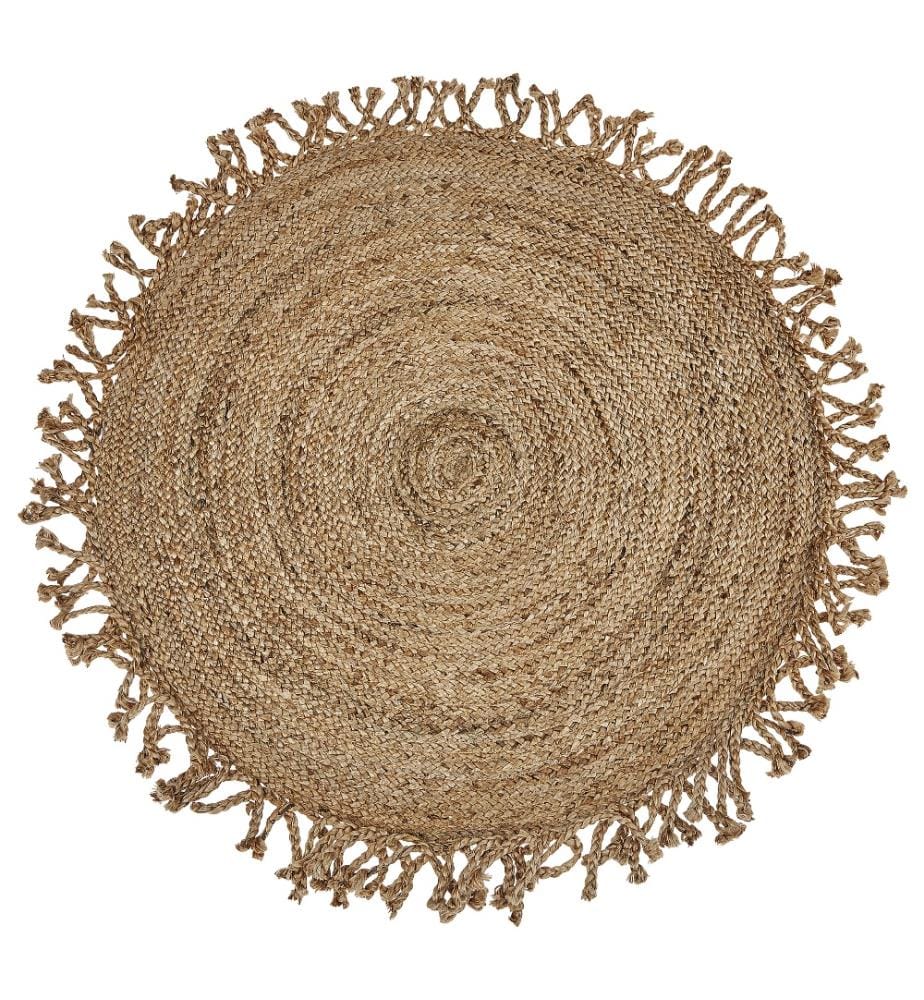 Teppich ZONGULDAK Beige ø 120 cm Jute