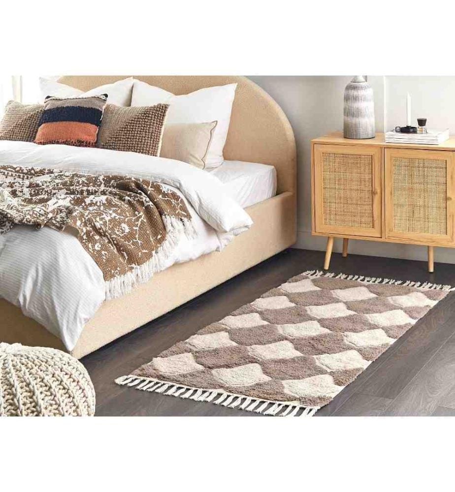 Tapis SINOP Beige 80 x 150 cm Coton
