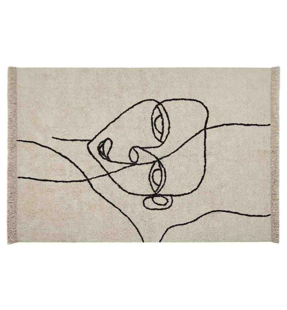 Tapis NURU Beige clair 140 x 200 cm Coton