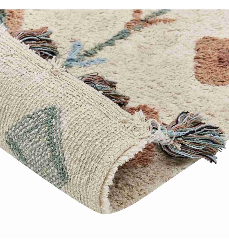 Teppich ESKISEHIR Beige 80 x 150 cm Baumwolle
