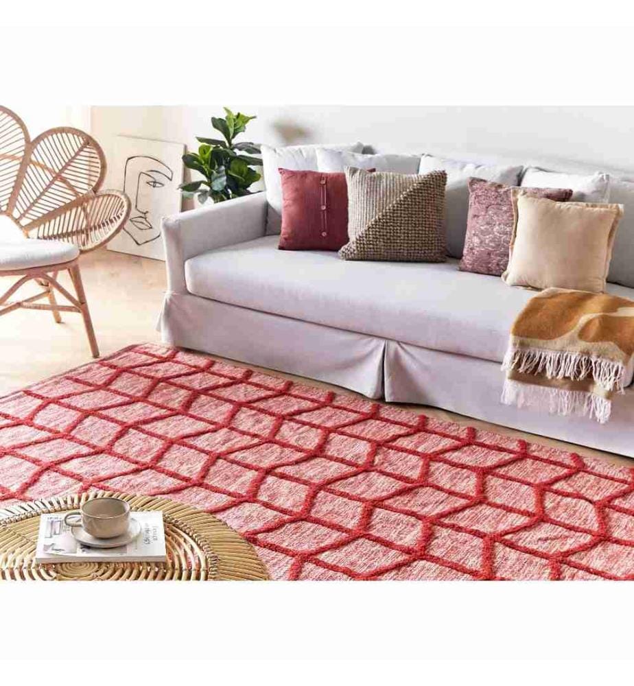 Tapis SIVAS Rouge 140 x 200 cm Coton