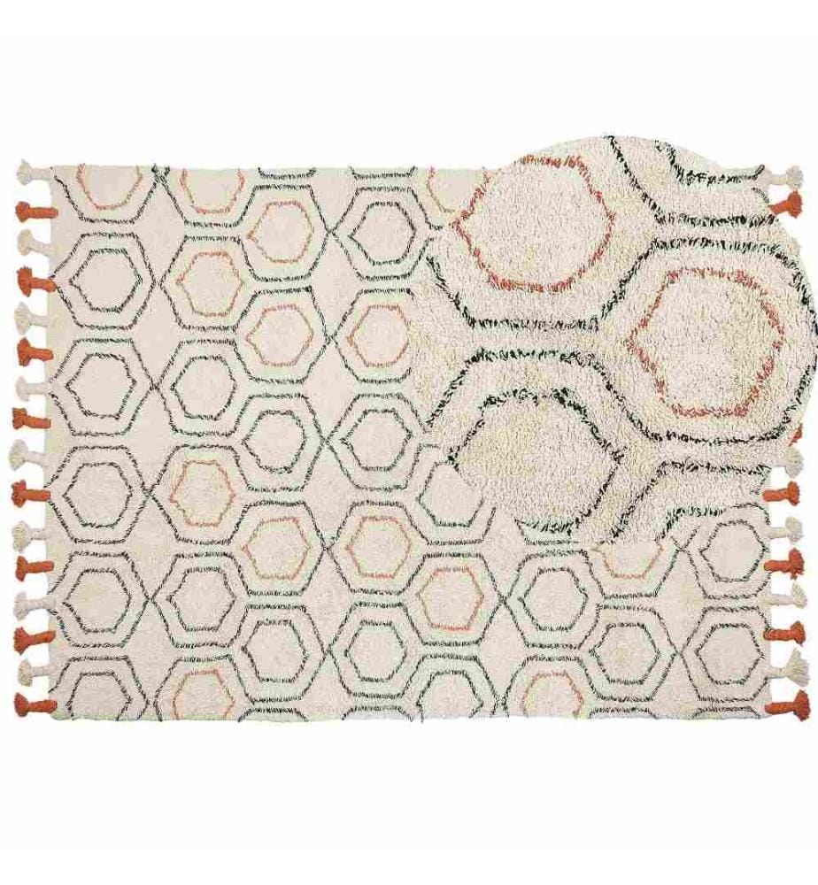 Tapis HAJIPUR Beige 160 x 230 cm Coton
