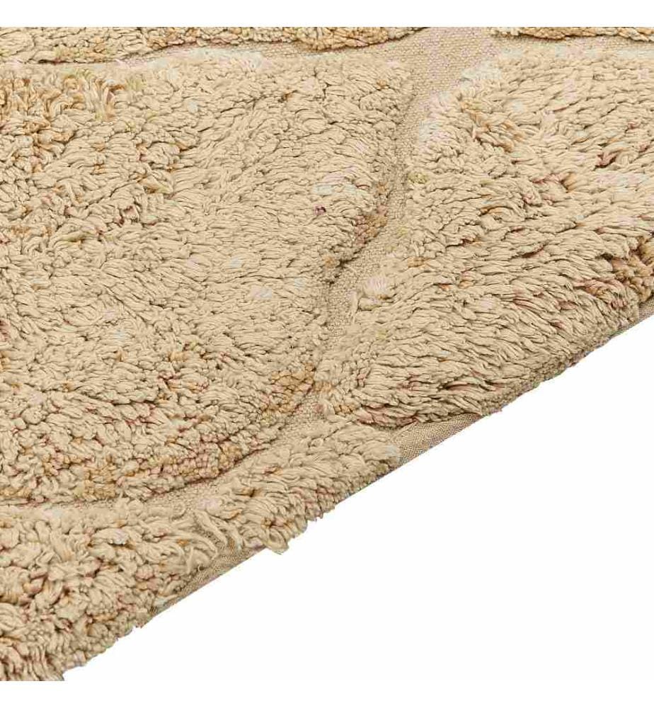 Tapis SANLIURFA Beige sable 80 x 150 cm Coton