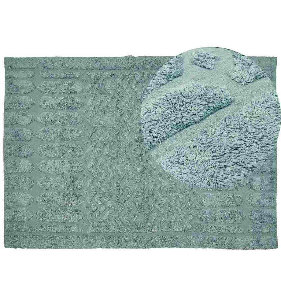 Tapis SIRNAK Vert menthe 160 x 230 cm Coton