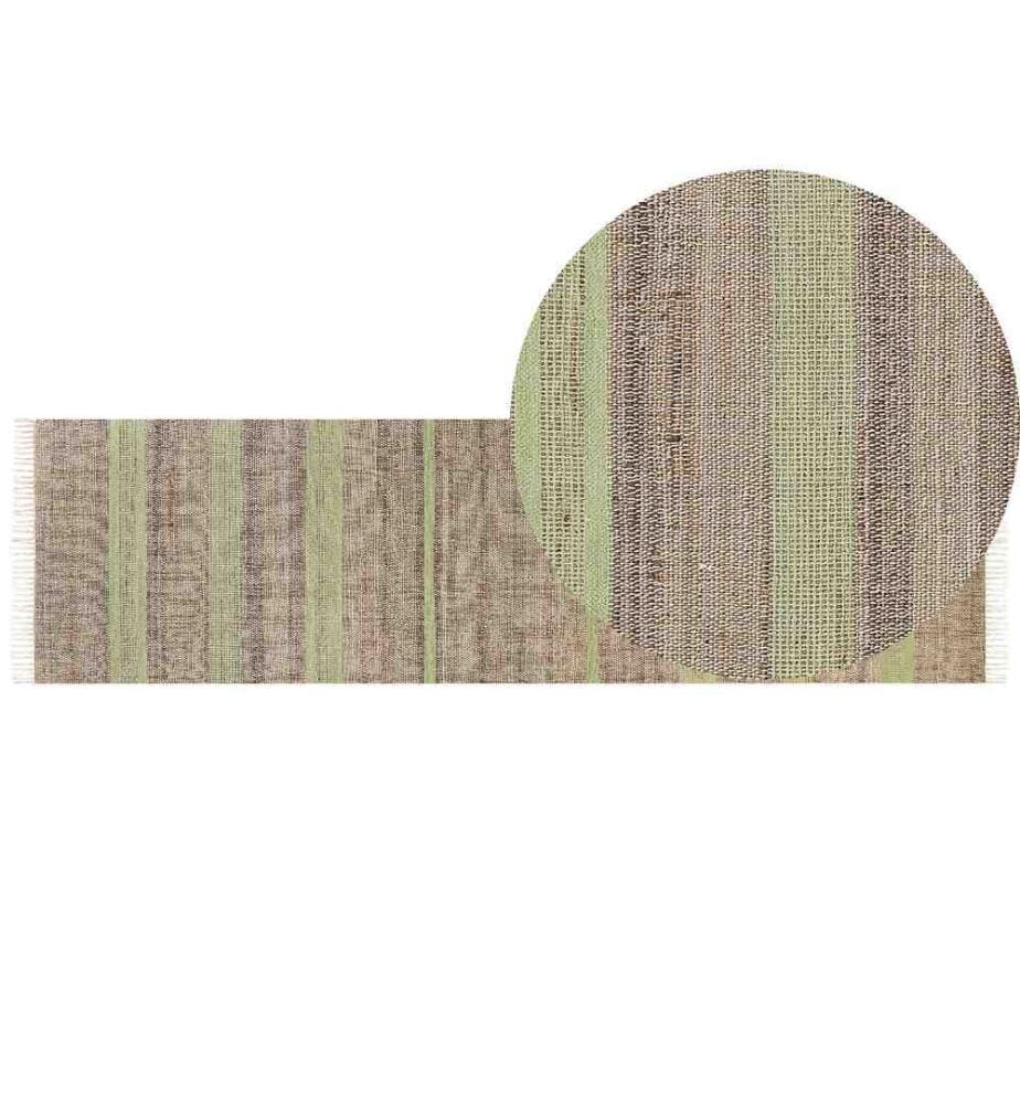 Tapis TALPUR Vert clair 80 x 300 cm Jute