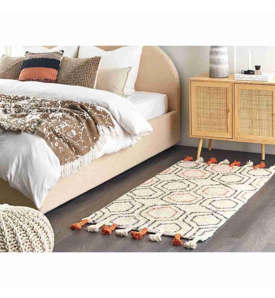 Tapis HAJIPUR Beige 80 x 150 cm Coton