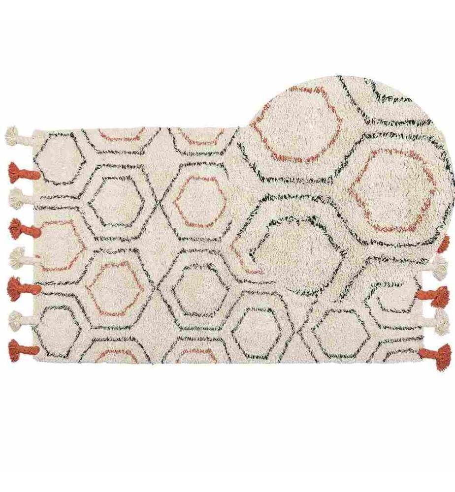 Tapis HAJIPUR Beige 80 x 150 cm Coton