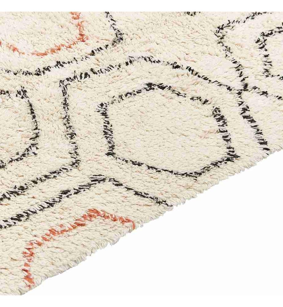 Tapis HAJIPUR Beige 80 x 150 cm Coton