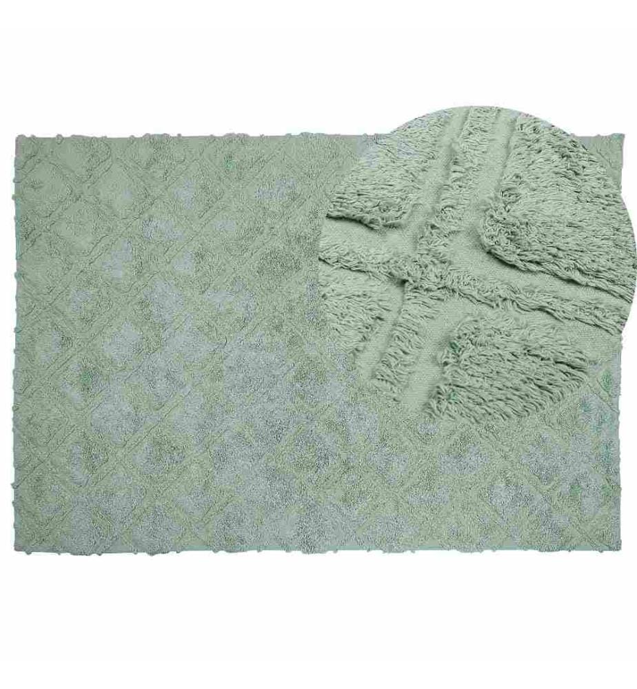 Tapis HATAY Vert clair 140 x 200 cm Coton