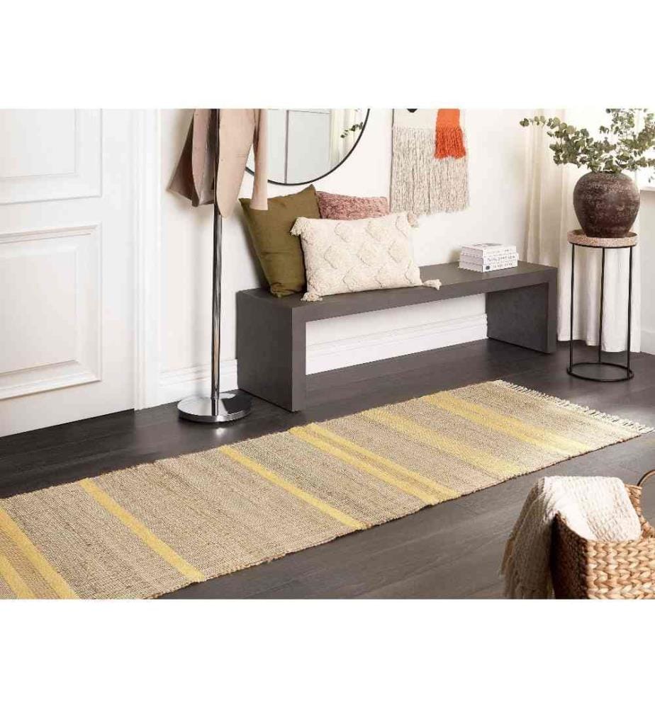 Tapis TALPUR Jaune 80 x 300 cm Jute