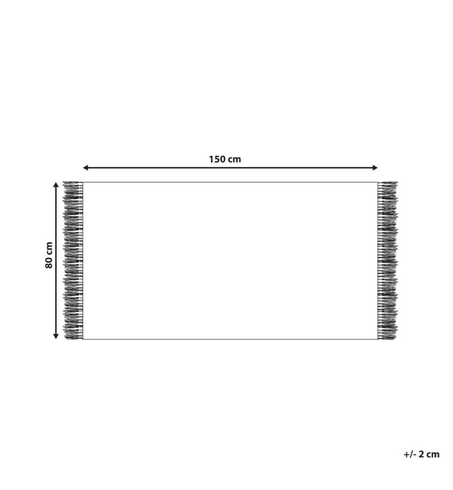 Tapis KONDHALI Bleu 80 x 150 cm Coton
