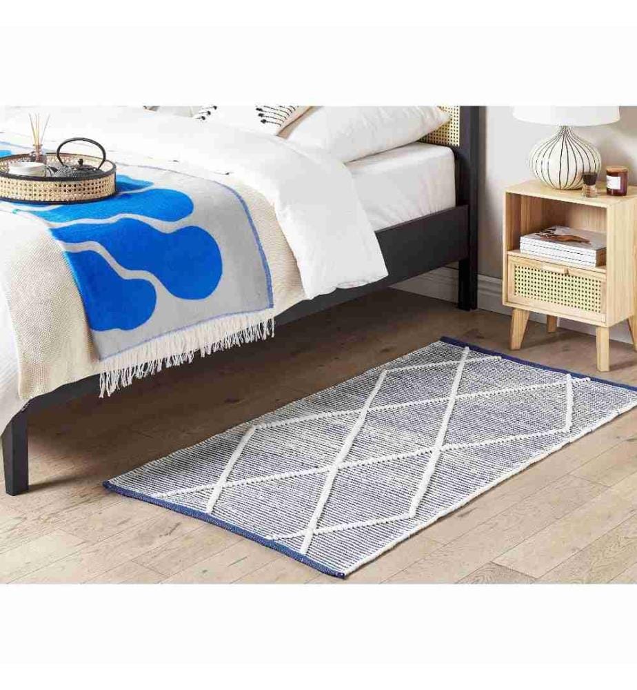 Tapis SYNOPA Bleu 80 x 150 cm Coton